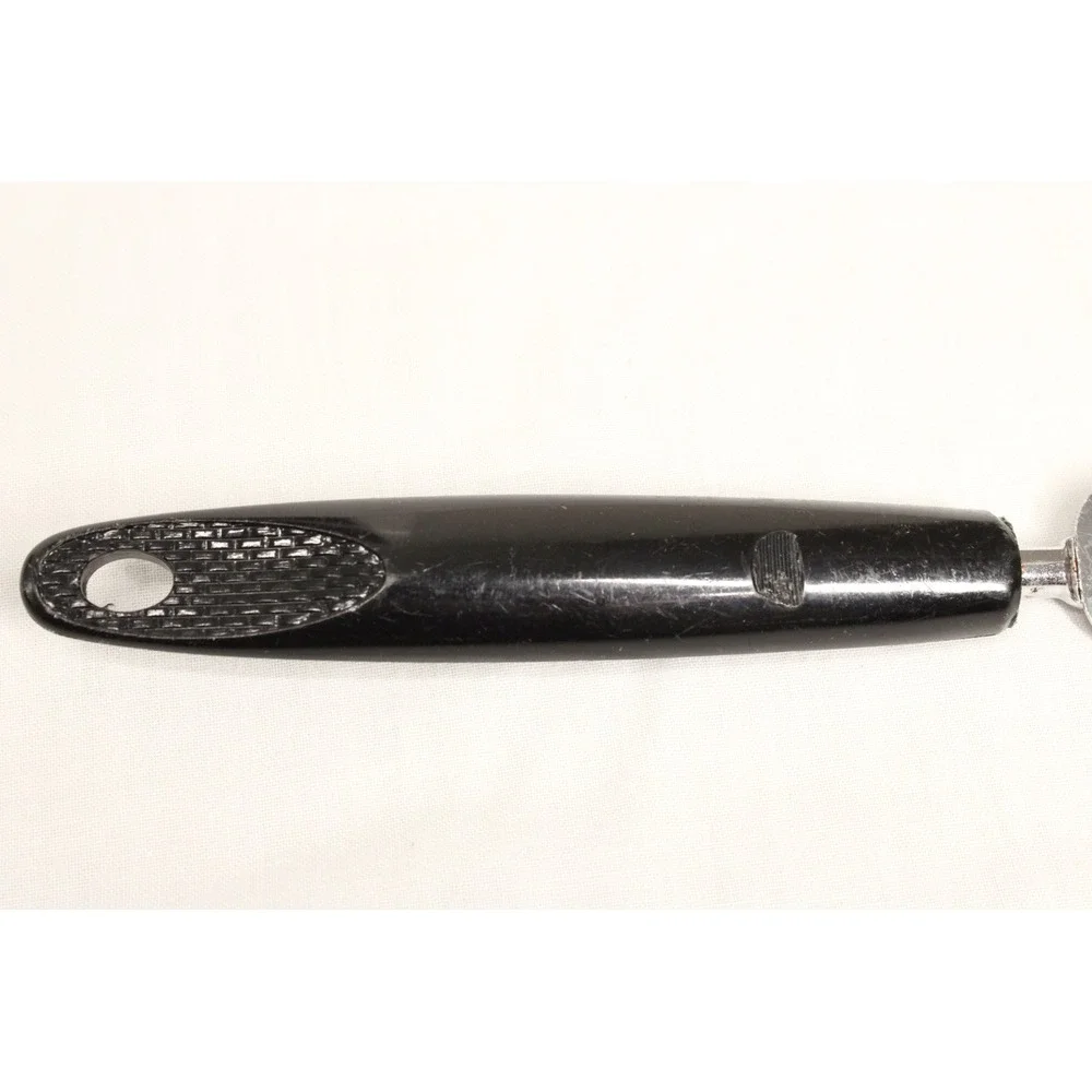 Ekco Spatula Chromium Plated USA Black Handle Vintage Kitchen Tool Retro